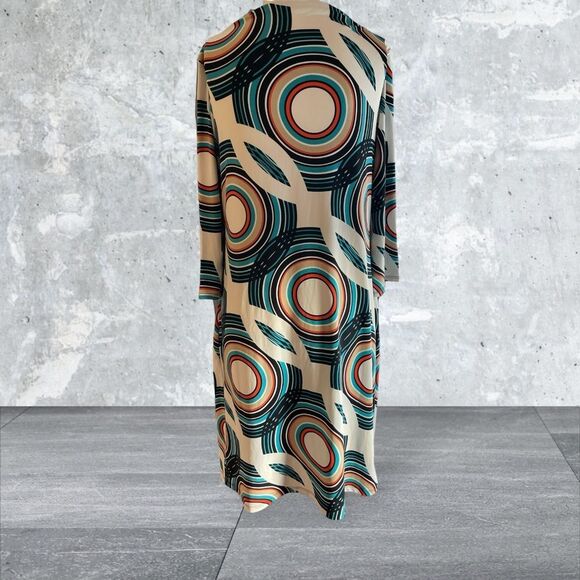 LIZ CLAIBORNE Petite retro long sleeve dress. Size PL. - Picture 2 of 6